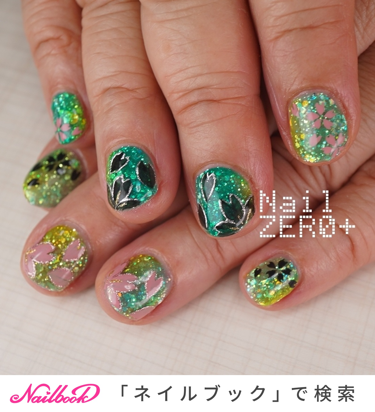 春/ライブ/推し活/ハンド/ラメ - 塩見隼人 [池袋]ネイルゼロプラスの