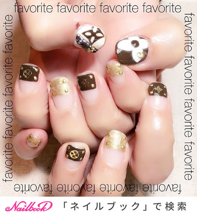 2026年】新着順｜ショート/#ルイヴィトンネイルのネイルデザイン(2