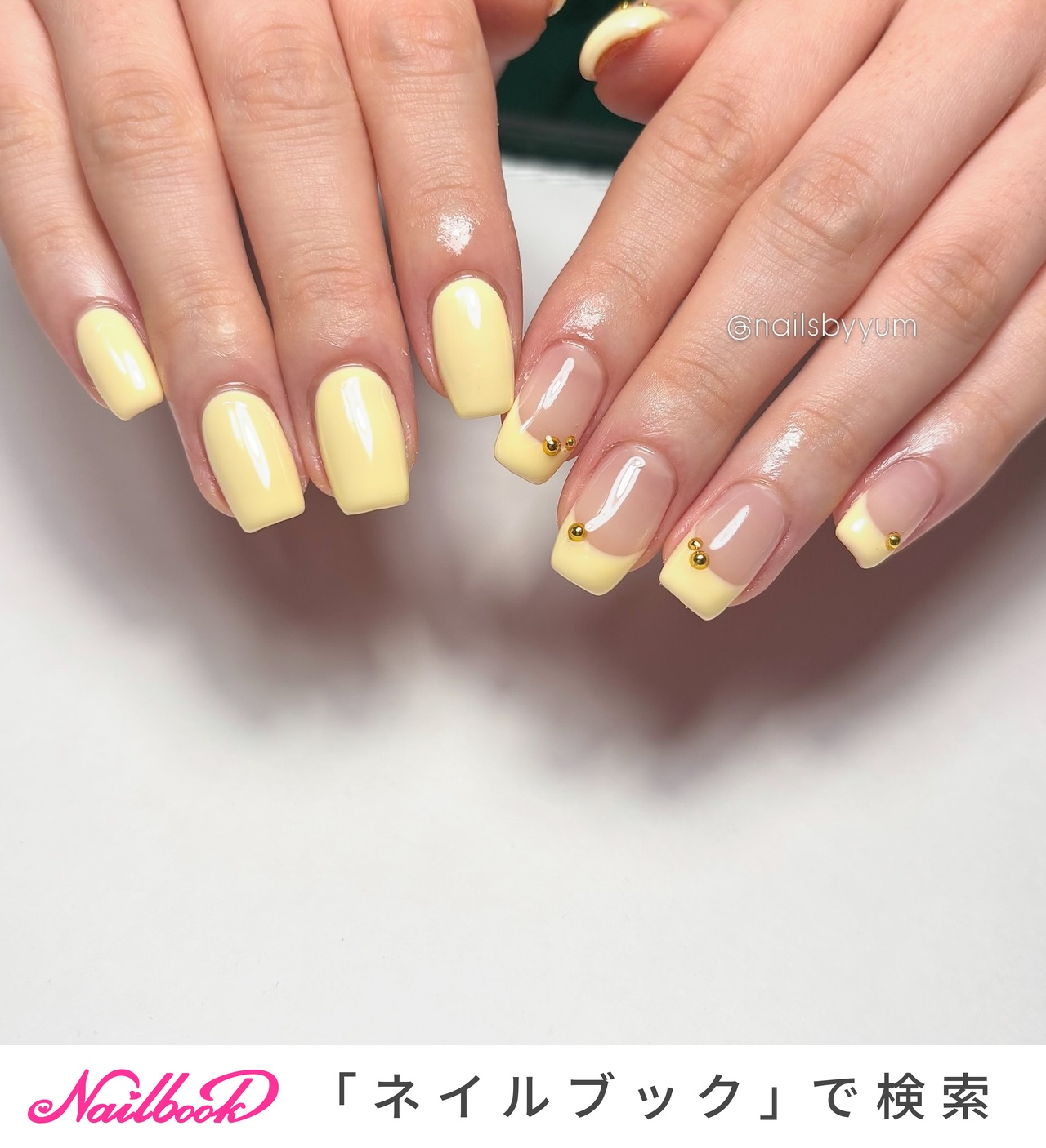 フレンチネイル(フレンチ)/#ちぐはぐネイルのネイルデザイン｜ネイルブック