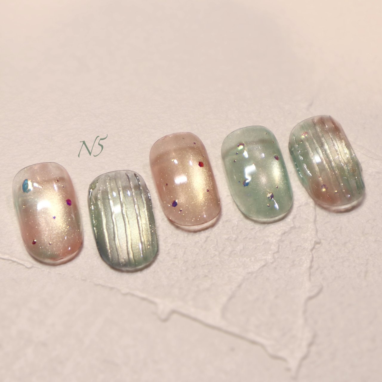 春/夏/ハンド/ニュアンス/ちゅるん - N5_nailのネイルデザイン[No