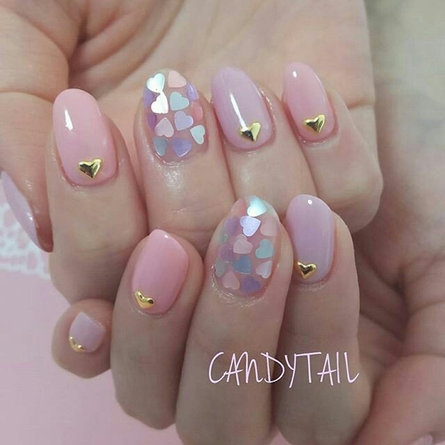 バレンタイン オフィス デート 女子会 ハンド Nailsaloncandytailのネイルデザイン No ネイルブック