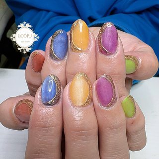 おすすめ順｜#5色ネイルのネイルデザイン｜ネイルブック