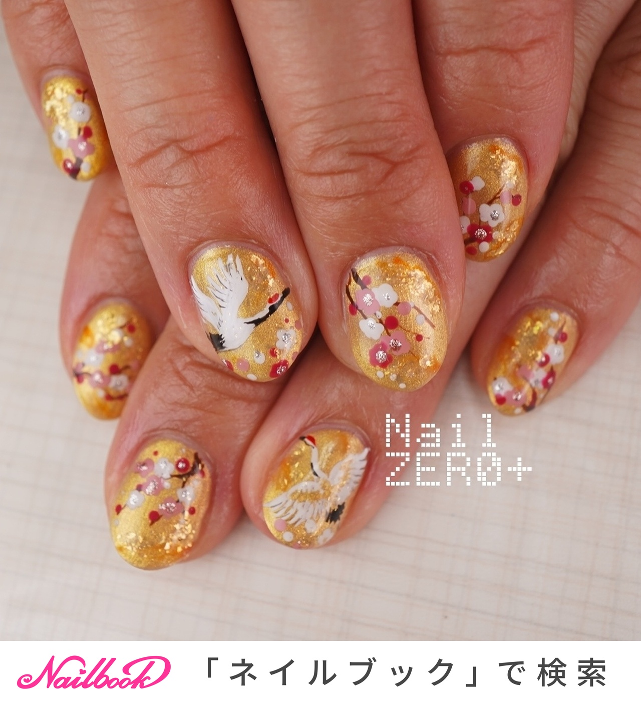 鶴のデザイン 鶴のネイルデザイン｜ネイルブック
