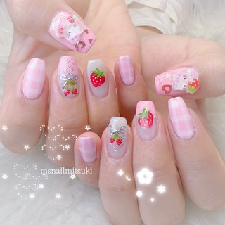 🩵みつき🩵｜M's Nail & eye ⭐️パーツ使い放題⭐️｜上溝のネイル
