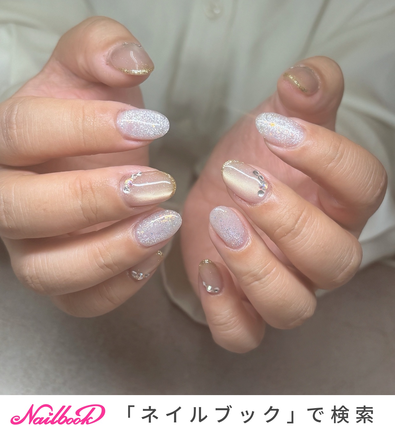 ストーンアートのネイルデザイン｜ネイルブック