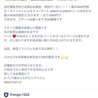 ネイルサロン アンジュ 川崎のネイルサロン ネイルブック