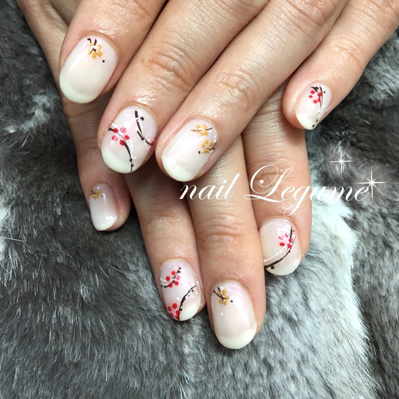 春 オフィス ハンド ワンカラー フラワー Naillegumeのネイルデザイン No ネイルブック