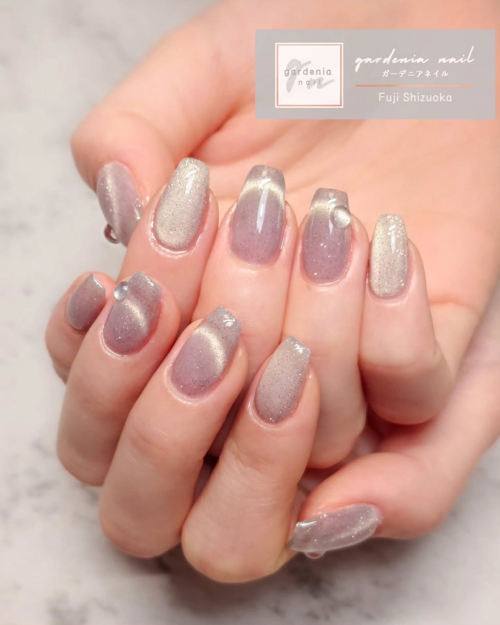オールシーズン/ハンド/フレンチ/水滴/マグネット - gardenia nailの