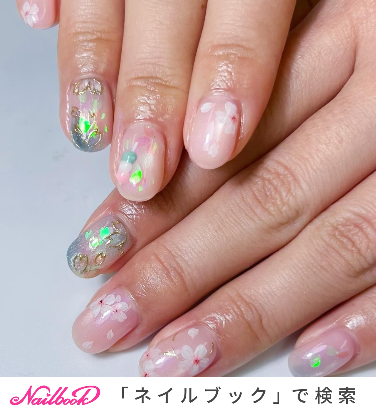 三色団子ネイルのネイルデザイン｜ネイルブック
