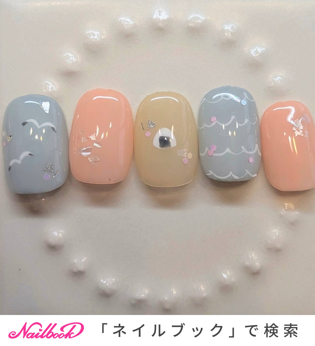 おにぎりネイルのネイルデザイン｜ネイルブック