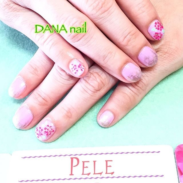 オールシーズン オフィス ハンド ワンカラー フラワー 藤原 美奈 Dana Nailのネイルデザイン No ネイルブック