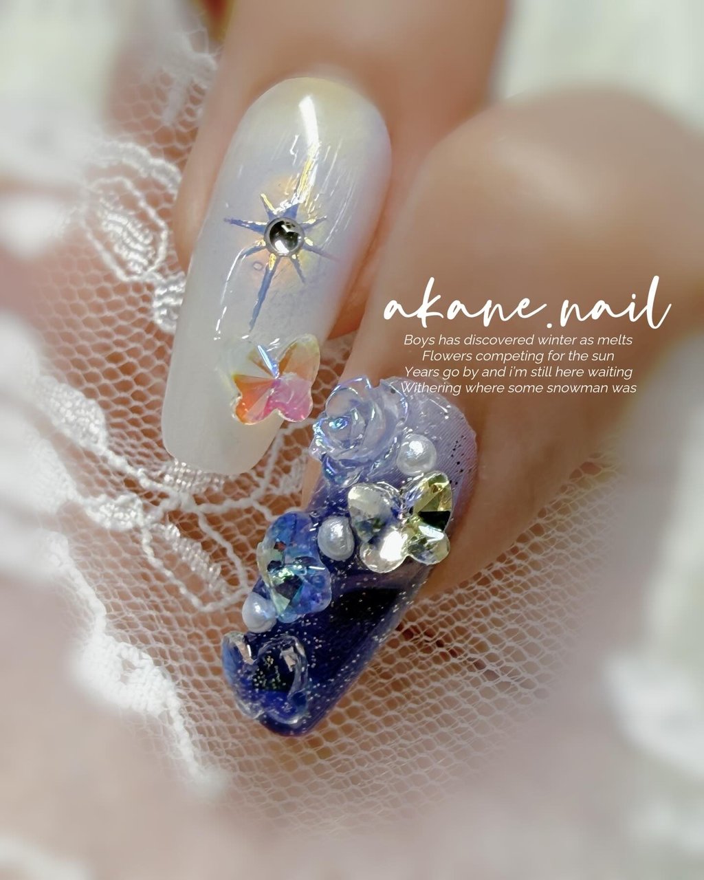 ハンド/ビジュー/ジェルネイル - akane.nailのネイルデザイン[No