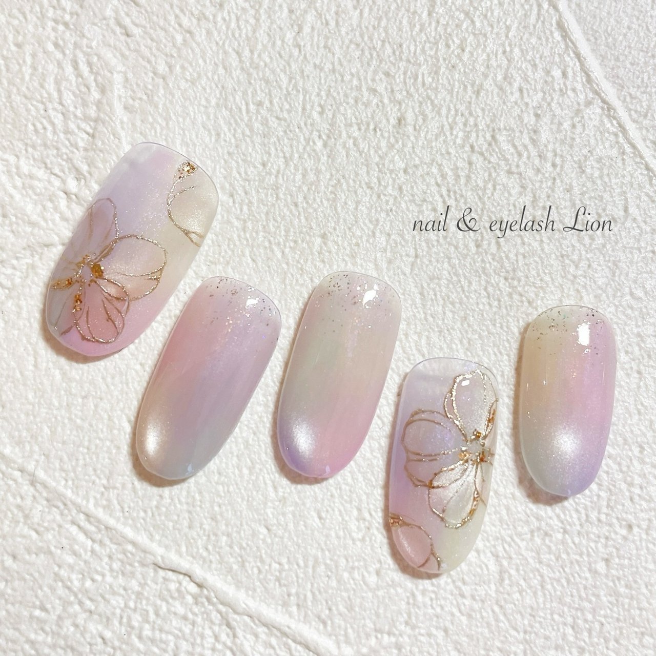 春/夏/ハンド/フラワー/ニュアンス - lionnail_yoshinoのネイル 