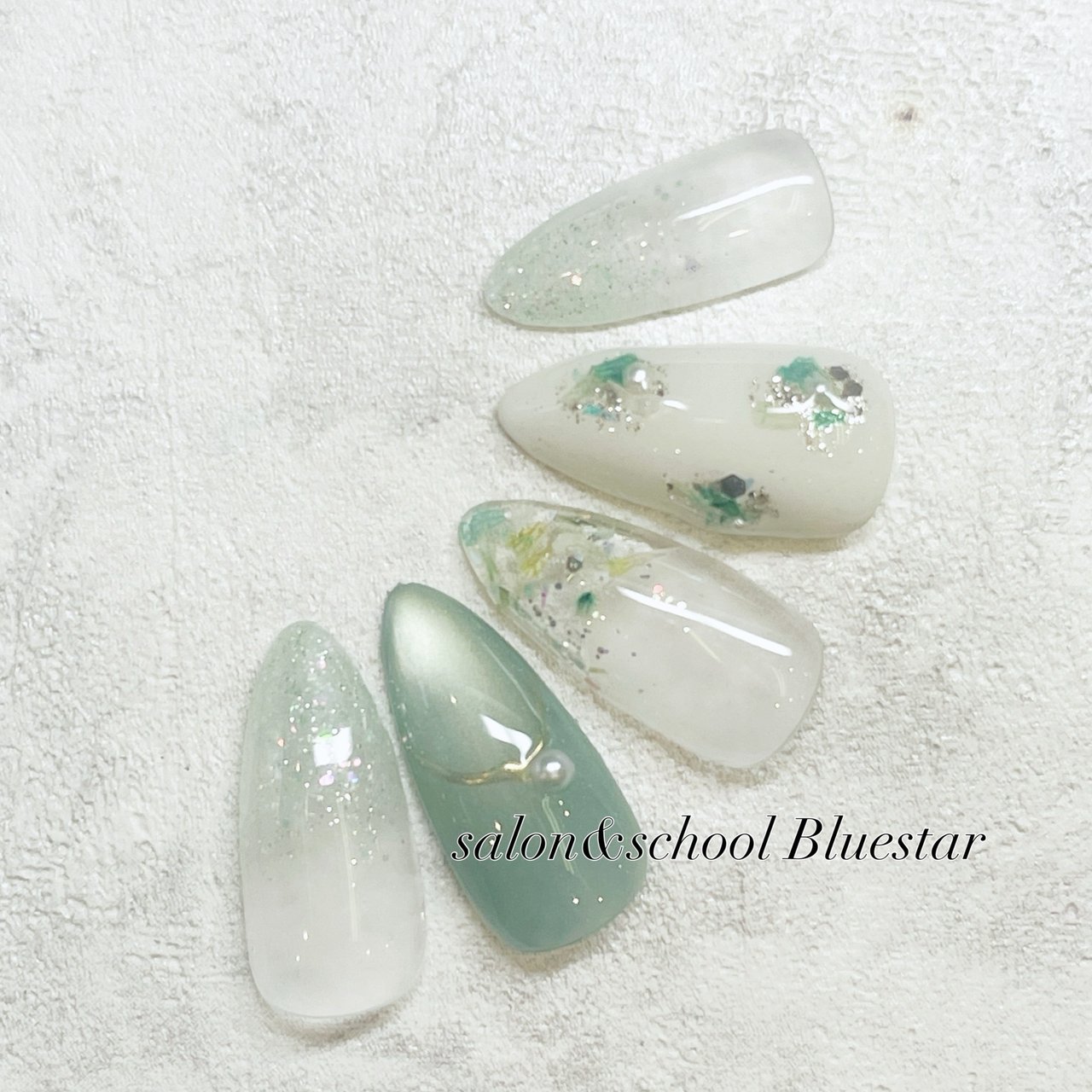 手が綺麗に見えるネイル/春/夏/オフィス/ハンド - salon&school