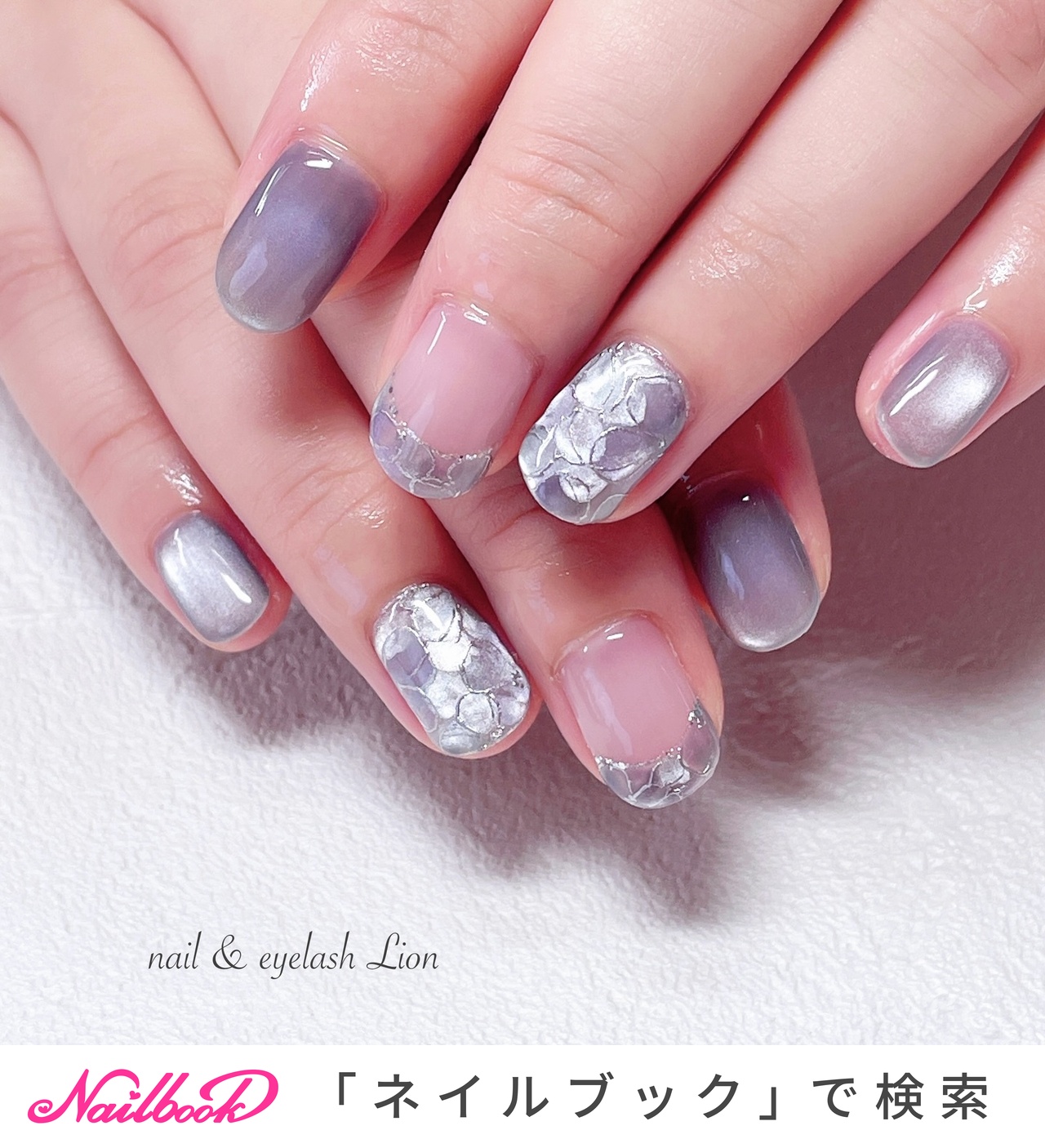 春/ハンド/フレンチ/フラワー/マグネット - lionnail_yoshinoのネイル 