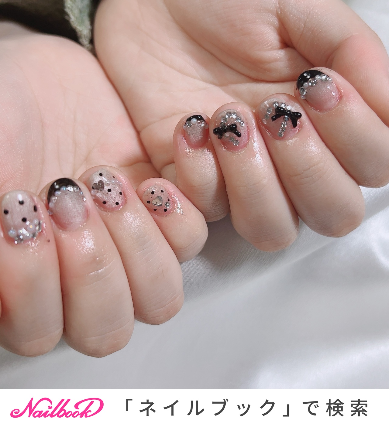 ぬこ様 リクエスト 6点 まとめ商品　ニュアンス　ちゅるん　フレンチガーリー フレンチガーリーのネイルデザイン｜ネイルブック