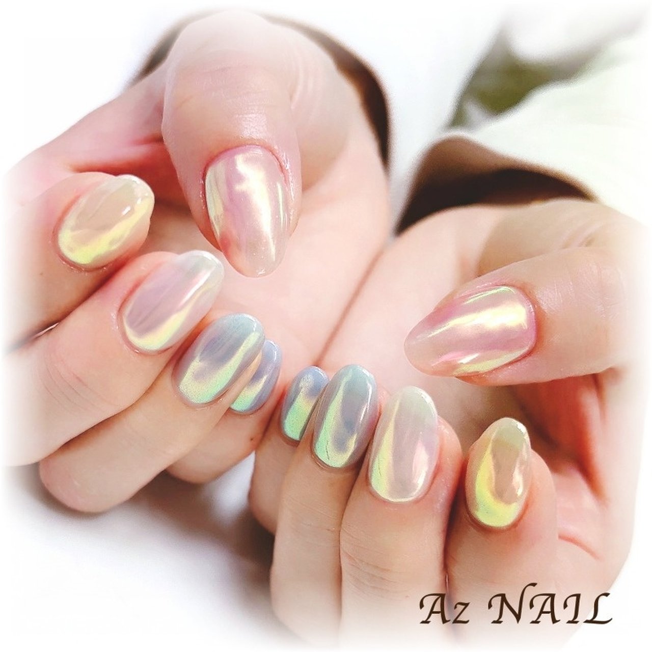 手が綺麗に見えるネイル/春/ライブ/デート/ハンド - Az NAIL ゆき＊の