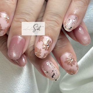ネイルチップ オーダー マグネット キルティング フラッシュ ミラー