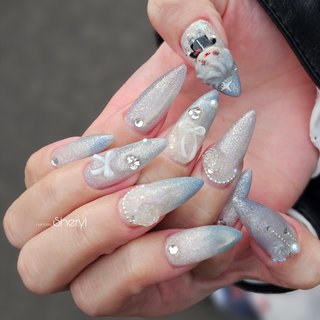 アクリルネームパーツ　葛葉　ネイルパーツ　痛ネイル　推しネイル　ブラック 葛葉ネイルのネイルデザイン｜ネイルブック