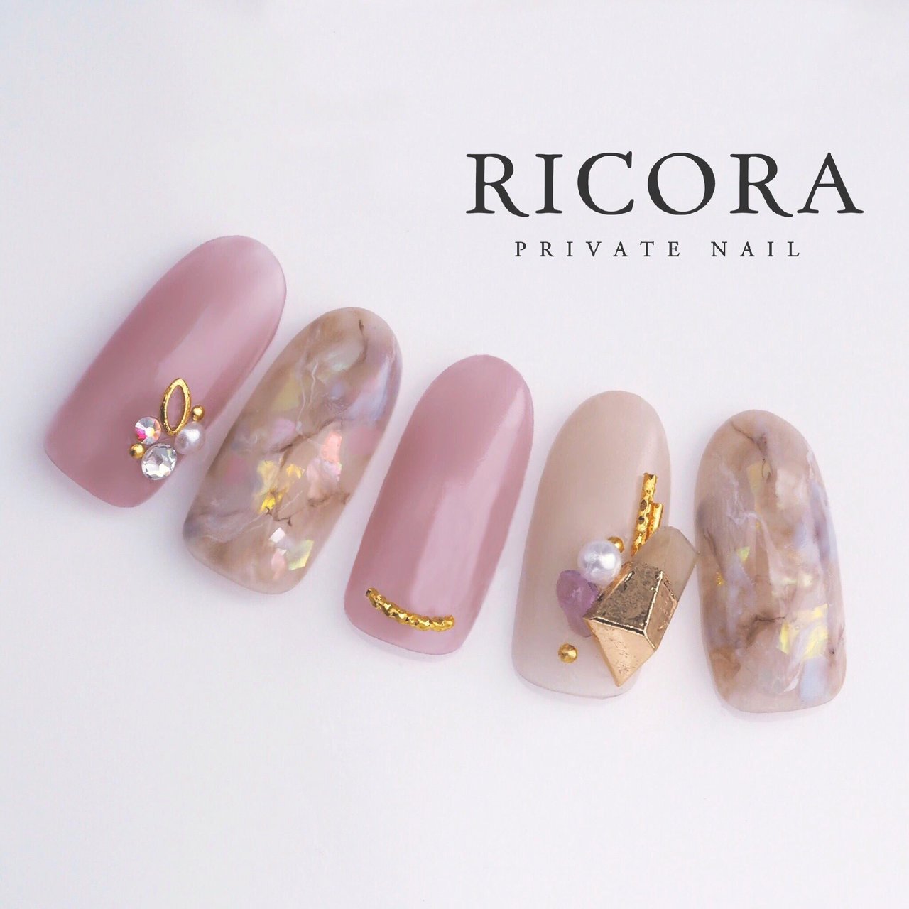 春 冬 オールシーズン 女子会 ハンド Tunashima Nailのネイルデザイン No ネイルブック