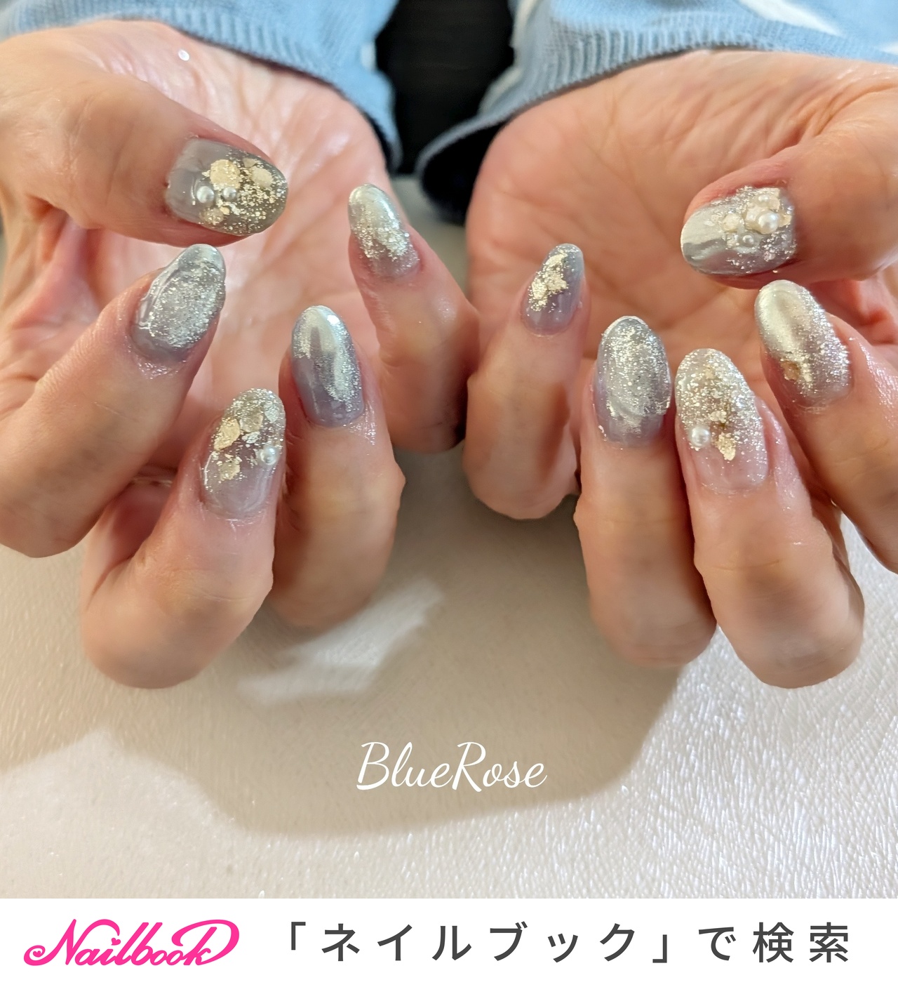 人気順｜#シルバーニュアンスのネイルデザイン｜ネイルブック