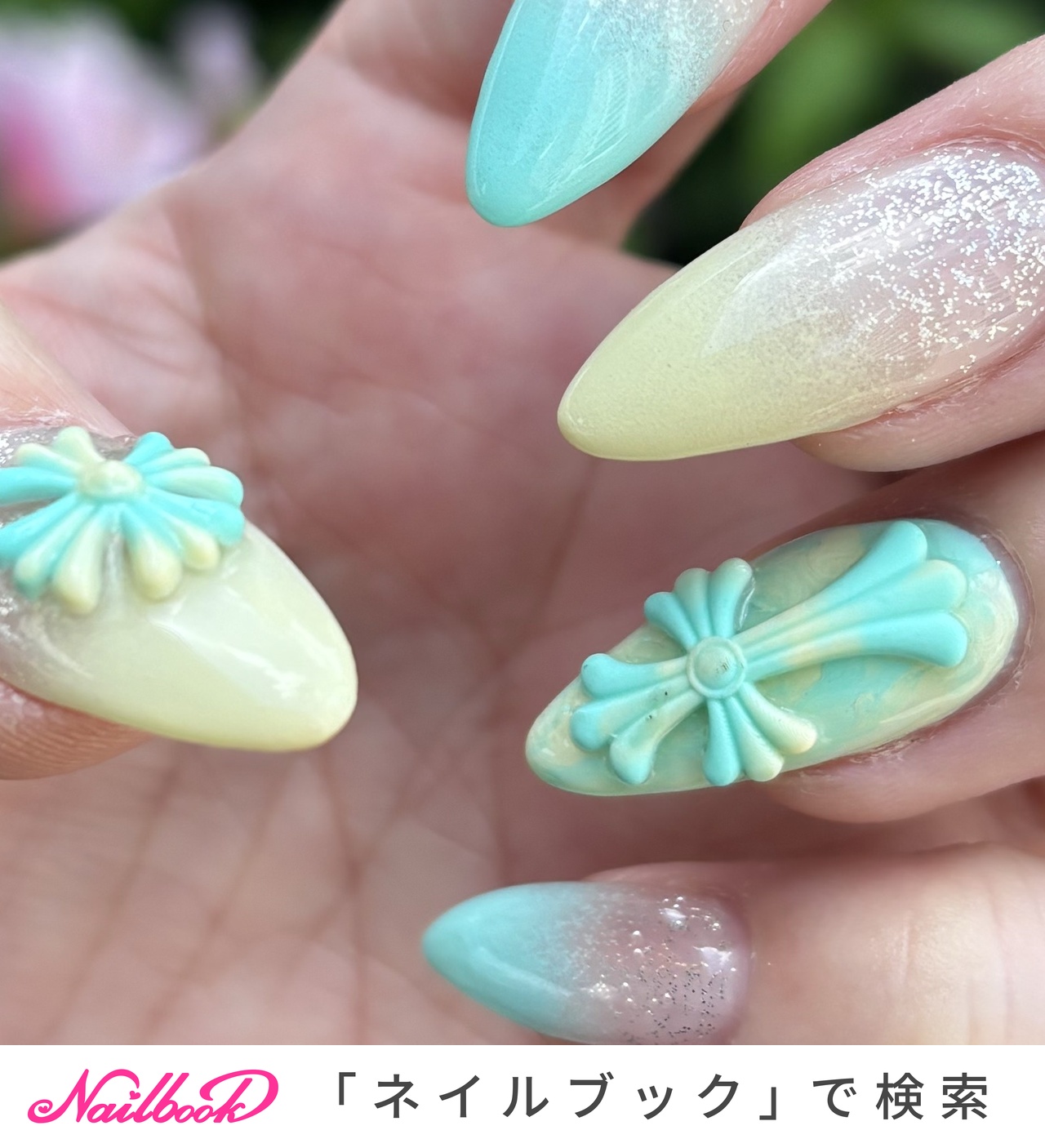 人気順｜マーブル/#クロムハーツ風ネイルのネイルデザイン｜ネイルブック