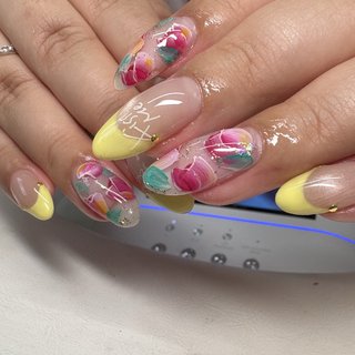 カチューシャネイル　チューリップネイル　ガーリーネイル 2026年】新着順｜#チューリップネイルデザインのネイルデザイン