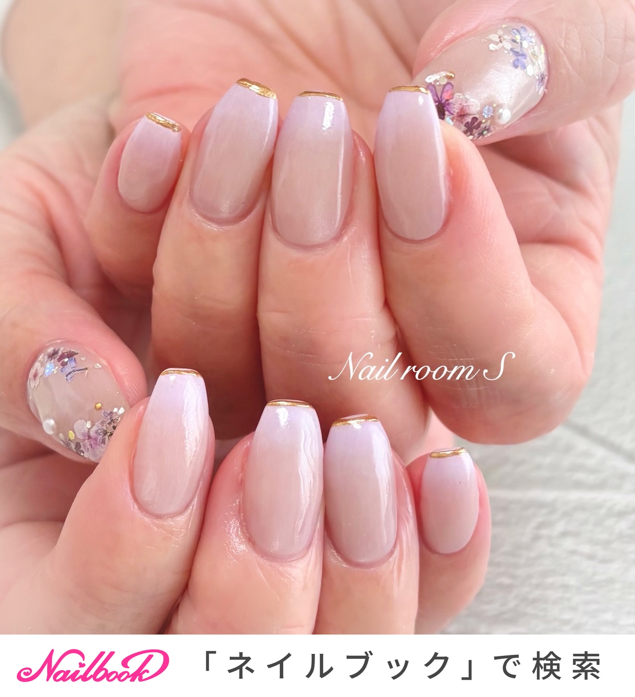 手が綺麗に見えるネイル/春/入学式/オフィス/ハンド - Nailroom__S