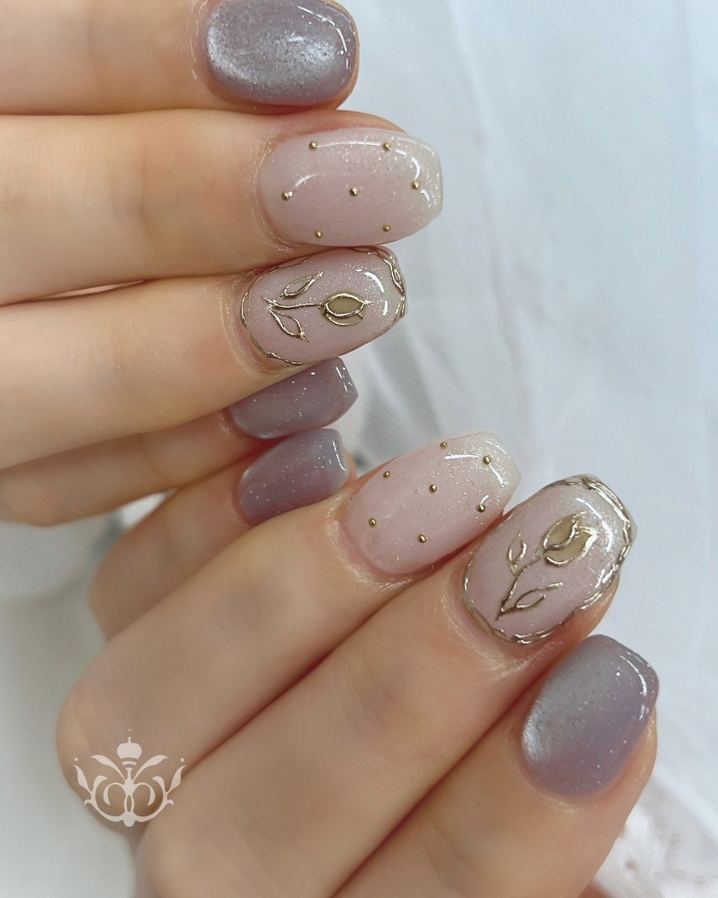 手が綺麗に見えるネイル/春/デート/ハンド/フラワー - nail salon LÖWE