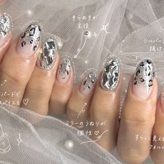 ラメ/レオパードのネイルデザイン｜ネイルブック