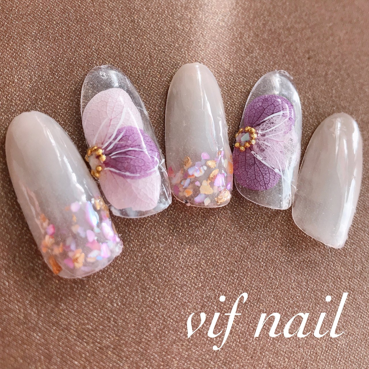 春 パーティー 女子会 ハンド シェル Vifnailのネイルデザイン No ネイルブック