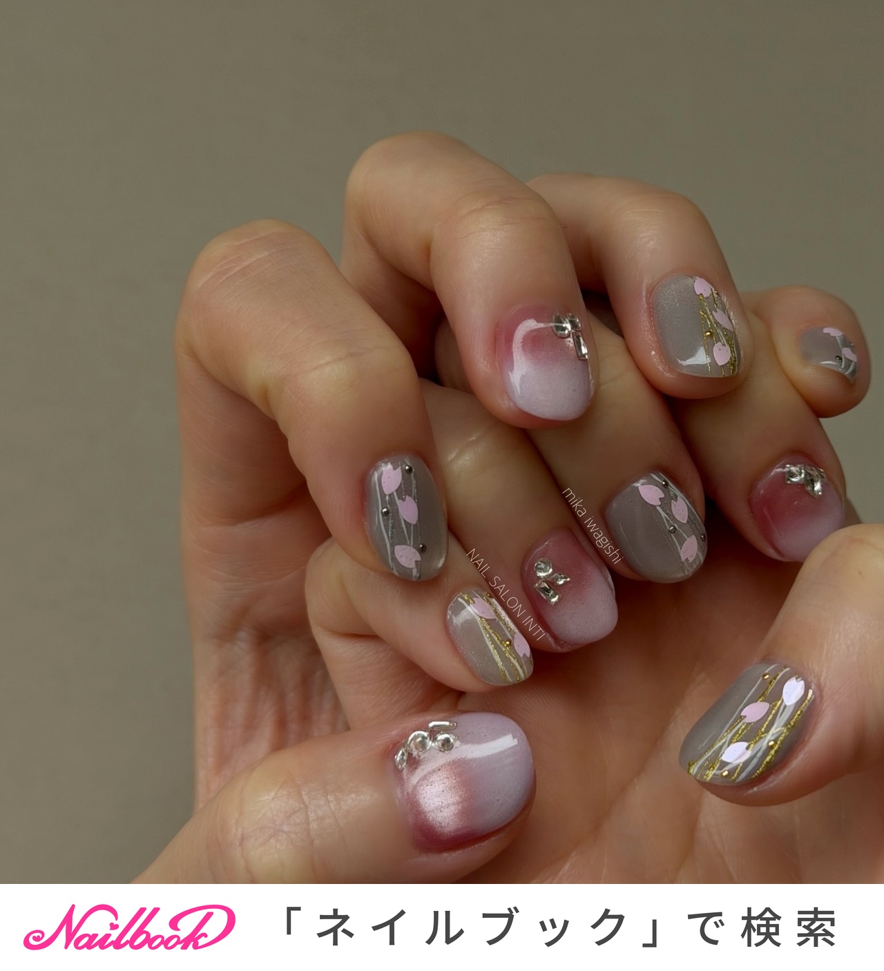 おすすめ順｜卒業式/桜/マグネットネイルのネイルデザイン｜ネイルブック