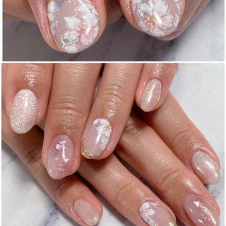 2026年】新着順｜桜ネイル(桜)/クリアフレンチのネイルデザイン