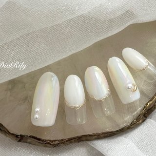 ミラーネイル(ミラー)/ワンホンネイルのネイルデザイン｜ネイルブック