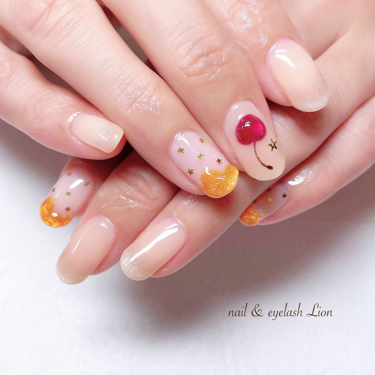 春/夏/推し活/ハンド/フルーツ - lionnail_yoshinoのネイルデザイン[No
