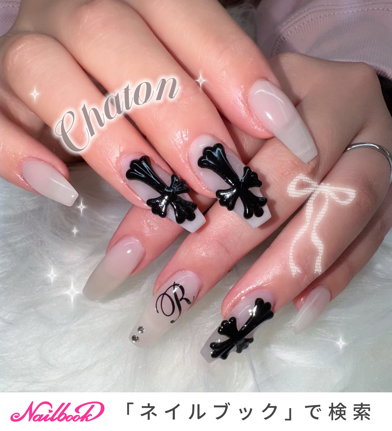 ハンド/ロング - .⋆𝜗𝜚chaton Maiko.⋆のネイルデザイン[No.9941657