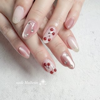 2026年】新着順｜#さくらんぼネイル🍒のネイルデザイン｜ネイルブック