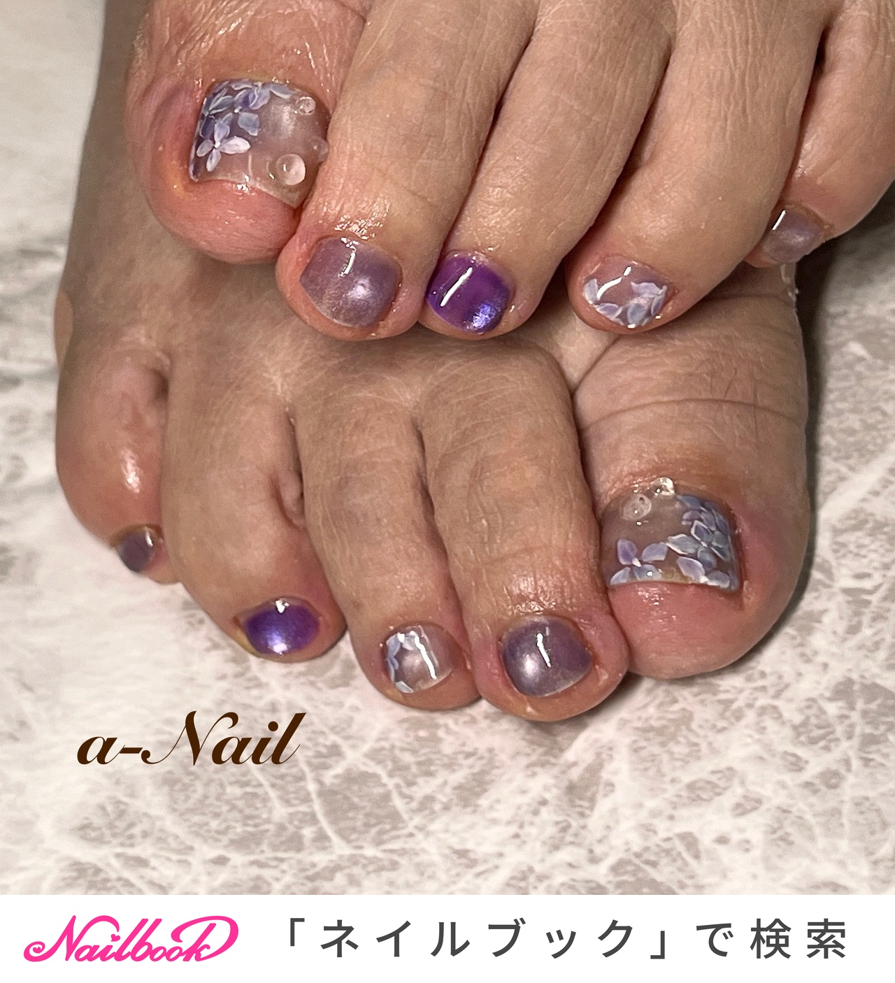 夏/旅行/梅雨/リゾート/フット - a-Nail AyanoMatsuuraのネイル