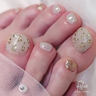 ラメ/レオパードのネイルデザイン｜ネイルブック