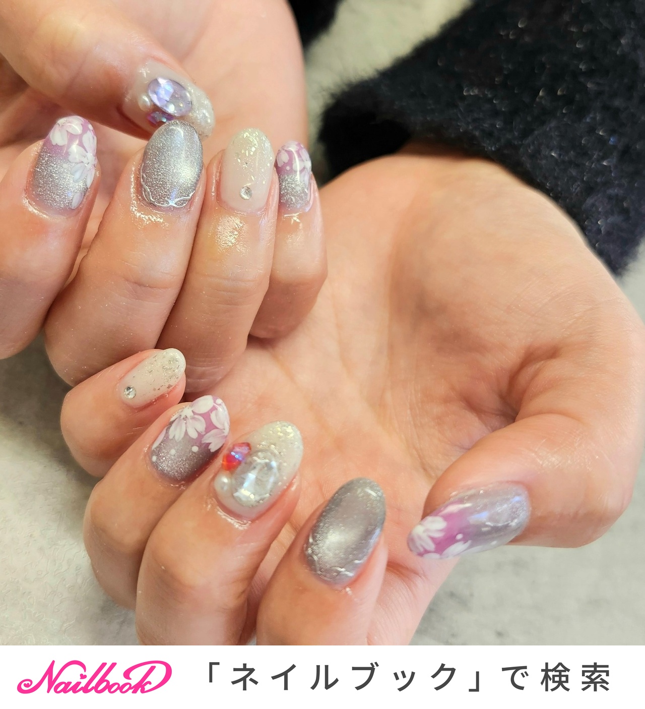 おすすめ順｜桜ネイル(桜)/マグネット春のネイルデザイン｜ネイルブック