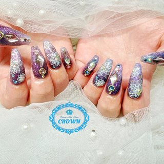 ハンド/ワンカラー/マグネット/ワンホン/ロング - crown.nail_shizuoka