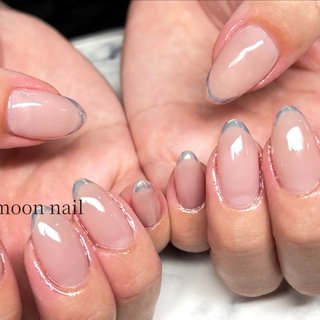 ユニコーンフレンチのネイルデザイン｜ネイルブック