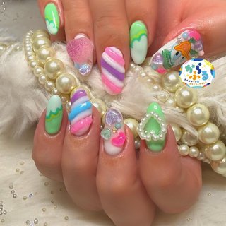 商品説明必読!!ドナルドダック☆ネイルパーツ ドナルドダックネイルのネイルデザイン｜ネイルブック