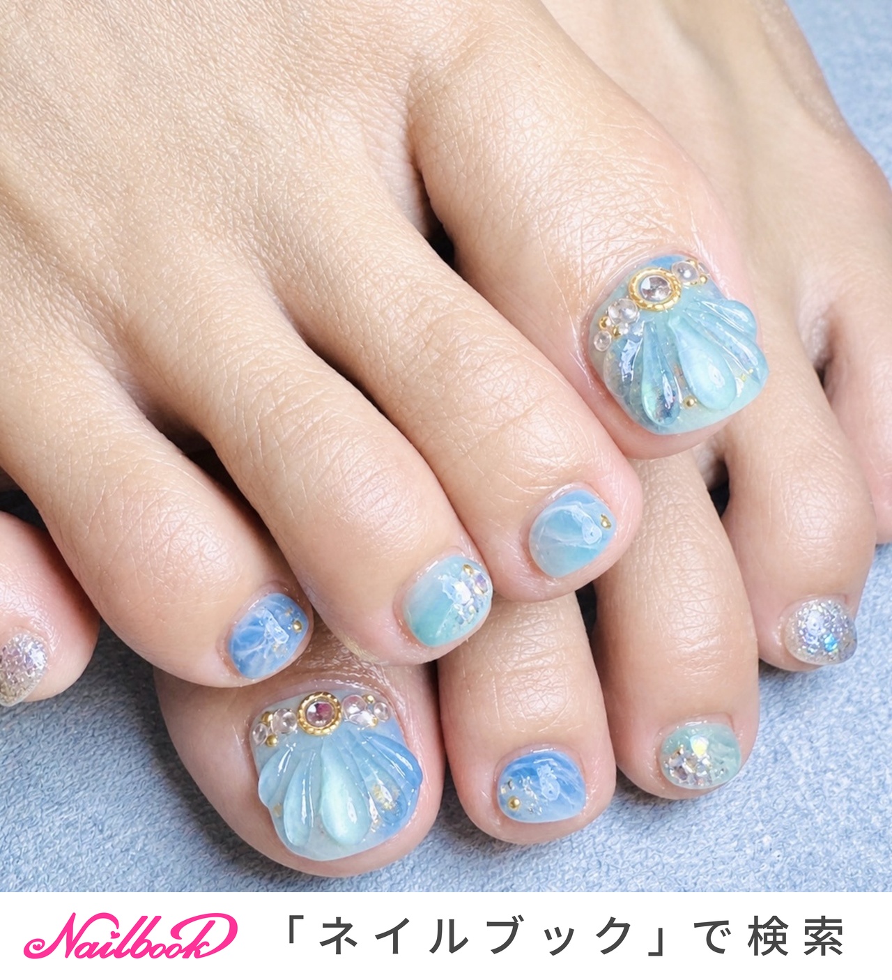 夏/マーメイドのネイルデザイン｜ネイルブック