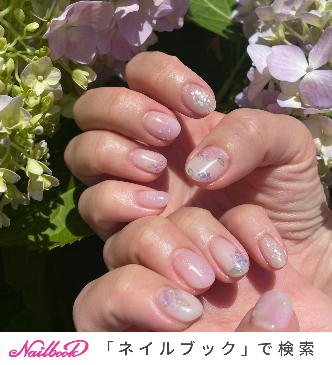 2026年】新着順｜たらしこみ/ニュアンス/紫陽花ネイルのネイルデザイン