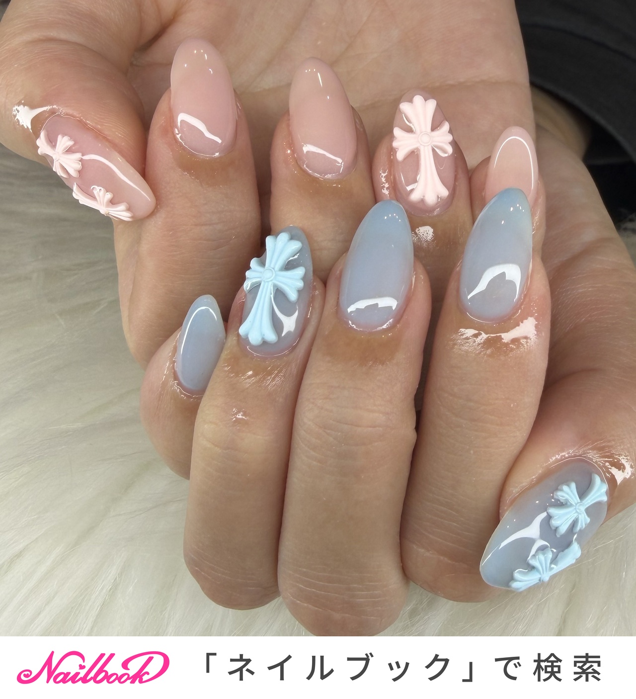 クロスのネイルデザイン｜ネイルブック