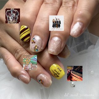 ネイルパーツ　ハリーポッター 🪄💫🧹 HAPPEE BIRTH DAE HARRY🎂 #harrypotter #airiの3dパーツ