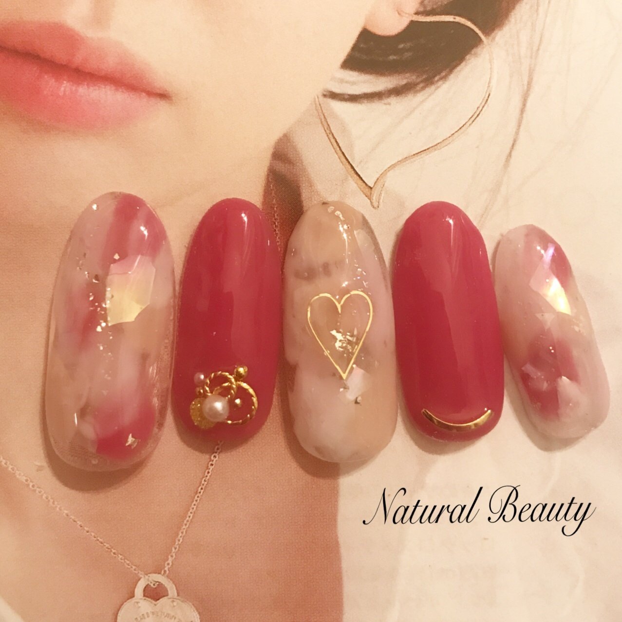 春 バレンタイン デート 女子会 ハンド Naturalbeautyのネイルデザイン No ネイルブック