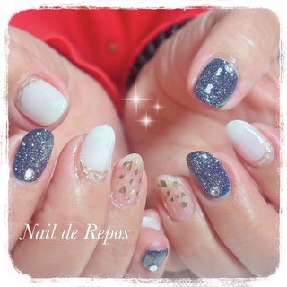シアーホワイトのネイルデザイン｜ネイルブック