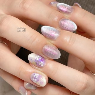 紫陽花ネイル2026のネイルデザイン｜ネイルブック